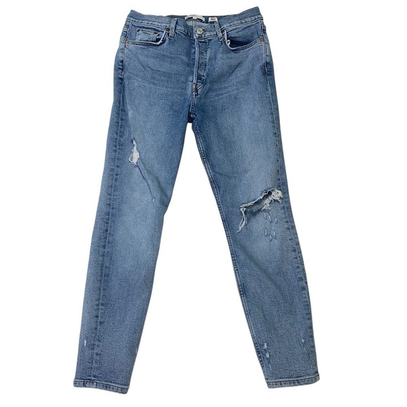 Re/Done Skinny Ankle Button Fly Jeans Sz 30 - Picture 1 of 11